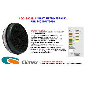 CLIMAX FILTRO 757-N P3 PARA MASCARA 757-S  757NP3 401757705 (CAJA 2 UNIDADES)