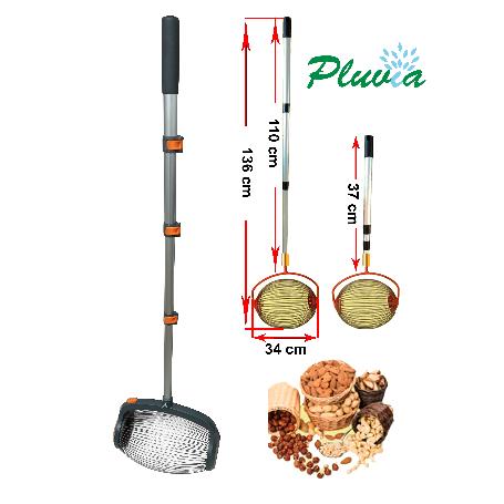PLUVIA RECOGEFRUTAS MANGO TELESCOPICO ALUMINIO 37-110CM P BN-002