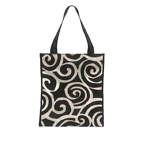 ROLSER FINSTOCK SHOPPING BAGS BOLSA SPIRAL PLATA-NEGRO SHB003