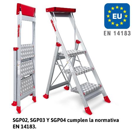 ESCALERA 5 PELDAÑOS SGP5 ESCALIBUR