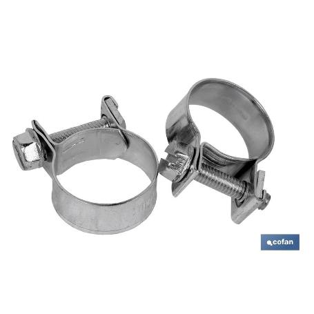 ABRAZADERAS STANDAR MINI-CLAMP 7-9 MM   CAJA 200 UNID.