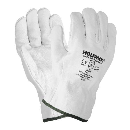 GUANTES DE TRABAJO DE PIEL FLOR DE VACUNO, PROTECCION LABORAL, RIESGOS MECANICOS, GUANTES DE SEGURIDAD DE CUERO. TA