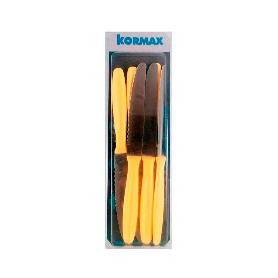 CUCHILLOS MESA 11 CM MANGO PLASTICO PACK 6