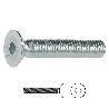 TORNILLO ROSCA METAL ALLEN DIN 7991 ZINC METRICA M-4 LARGO 16MM (CAJA 1000)