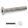TORNILLO ROSCA METAL ALLEN DIN 7991 ACERO INOXIDABLE METRICA M-5 LARGO 50NM