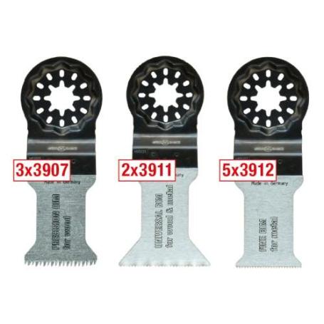 MPS-3900-SET 1-HOJAS DE SIERRA OSCILANTES 3900 PARA MADERA Y METAL (JUEGO DE 10 UDS)