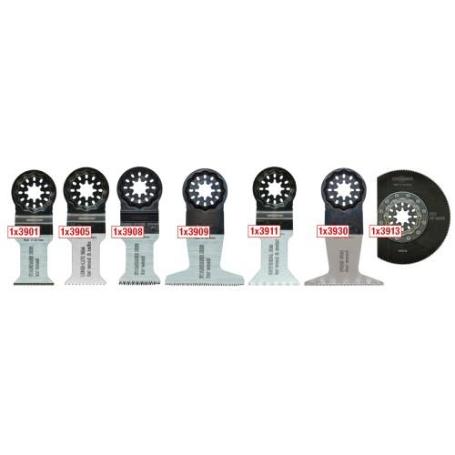 MPS-3900-SET 7-HOJAS DE SIERRA OSCILANTES PARA MADERA Y METAL 3900 (JUEGO DE 7 UDS)