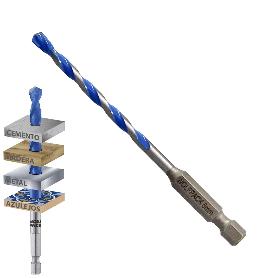 BROCA UNIVERSAL HEXAGONAL  Ø 5,0 MM. (BLISTER 1 PIEZA) BROCA AZULEJOS, CERÁMICA, MÁRMOL, HORMIGÓN, METAL, MADERA, P