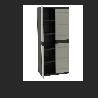 ARMARIO TITANIUM 70X44X176 CM NEGRO 9203NEG