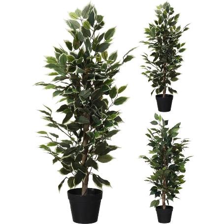PLANTA ARTIFICIAL + MACETA 95 CM FICUS SURTIDA