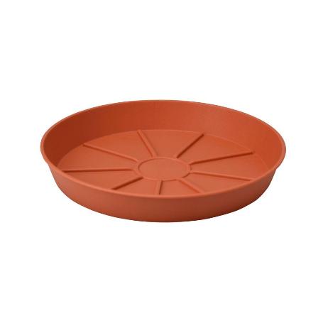 PLATO MACETA PLASTICO 20 CM MARRON