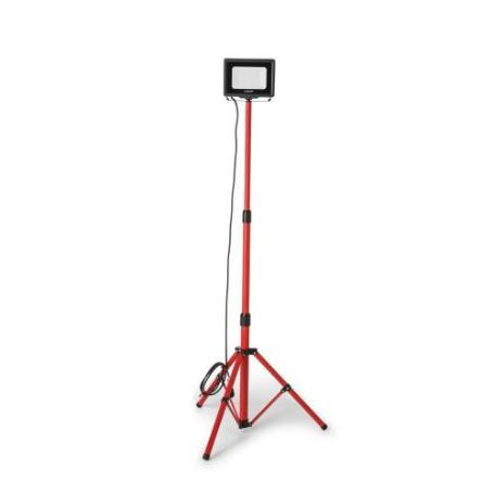 VELAMP-IS746NG-FOCO DE TRABAJO LED SMD IP65 50W NEGRO 4000K CON TRÍPODE Y CABLE DE 3M WAINGRO + TR&#XCD;PODE