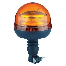 STAK-ST381-BALIZA GIRATORIA LED 12/24V CON BASE FLEXIBLE (DIN) 20W COLOR NARANJA