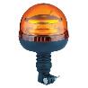 STAK-ST381-BALIZA GIRATORIA LED 12/24V CON BASE FLEXIBLE (DIN) 20W COLOR NARANJA