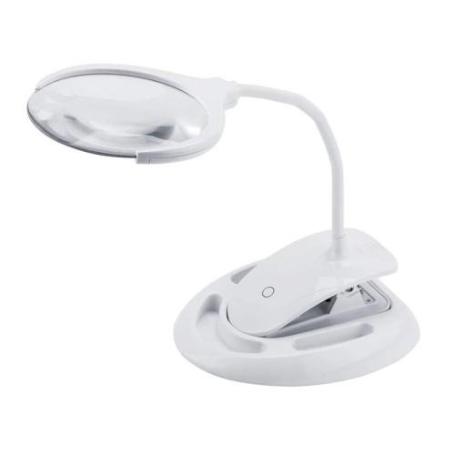 VELAMP-LE008-LÁMPARA LED CON LENTE RECARGABLE 3X / 8X