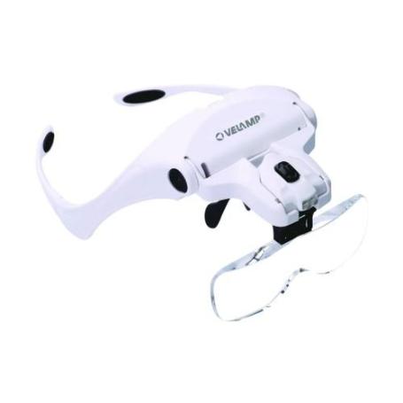 VELAMP-LE035-GAFAS LED CON LUPA Y 5 DIOPTRÍAS INTERCAMBIABLES
