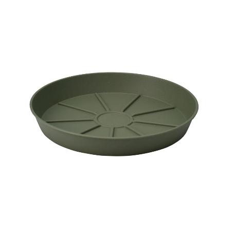 PLATO MACETA PLASTICO 18 CM VERDE OLIVA