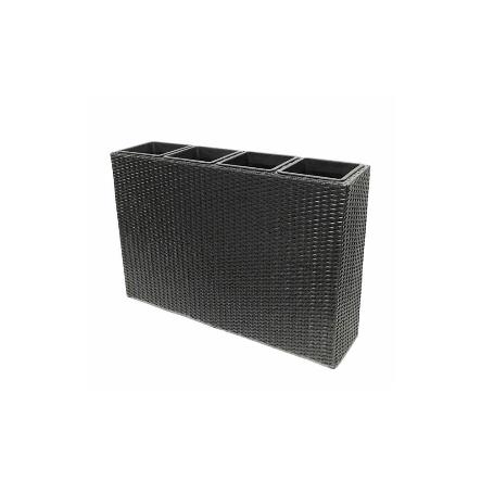 JARDINERA RATAN 4 MACETAS 89X24X60 CM 51575