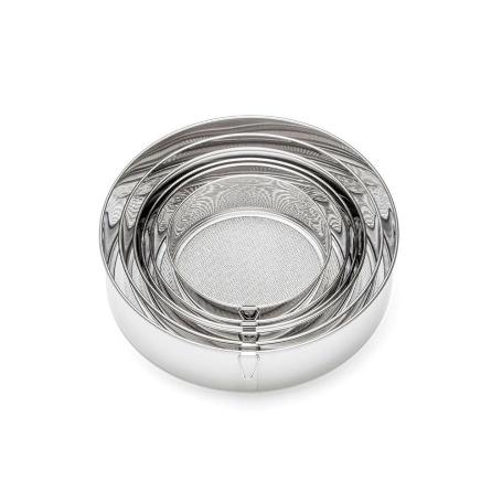 CEDAZOS INOXIDABLES 12+16+20+24+26+28 CM LOTE 6