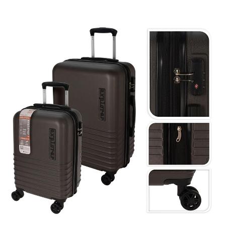 MALETAS GRIS 35X23X52/43X26X62 CM SET 2