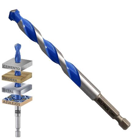 BROCA UNIVERSAL HEXAGONAL  Ø 12,0 MM. (BLISTER 1 PIEZA) BROCA AZULEJOS, CERÁMICA, MÁRMOL, HORMIGÓN, METAL, MADERA, 