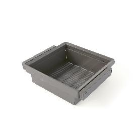 EMUCA KIT DE CAJÓN METÁLICO Y BASTIDOR REGULABLE QUARTZ PARA ARMARIOS, GUÍAS DE CIERRE SUAVE Y EXTRACCIÓN TOTAL, MÓ