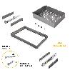 EMUCA KIT DE CAJÓN METÁLICO Y BASTIDOR REGULABLE QUARTZ PARA ARMARIOS, GUÍAS DE CIERRE SUAVE Y EXTRACCIÓN TOTAL, MÓ