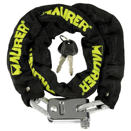 CADENA MOTO FORRADA CUADRADA  6X90 CM.