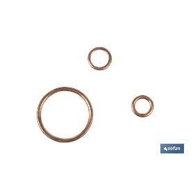 ARANDELA DE COBRE PARA TAPON CARTER 14X20   CAJA 100 UNID.