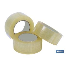 PRECINTO ACRILICO TRANSPARENTE 45 MICRAS 48MM X 132MTS