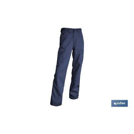 PANTALON TRABAJO SERVET 245 GMS/M AZUL MARINO T-42