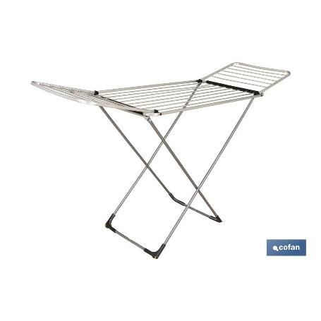 TENDEDERO SUELO CON ALAS PLEGABLES DE ALUMINIO + RUEDAS.18 M
