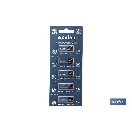 PILA ALKALINA LR23/12V   CAJA 5 UNID.