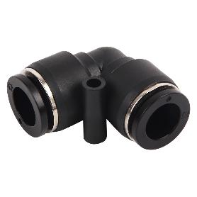 EMPALME RAPIDO CODO PLASTICO T-6   CAJA 10 UNID.