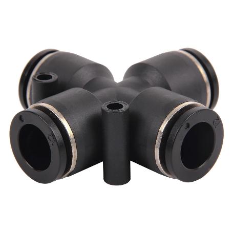 EMPALME RAPIDO FORMA CRUZ M-8   CAJA 5 UNID.