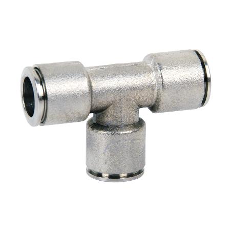 EMPALME RAPIDO METALICO TE TUBO DE 6   CAJA 5 UNID.