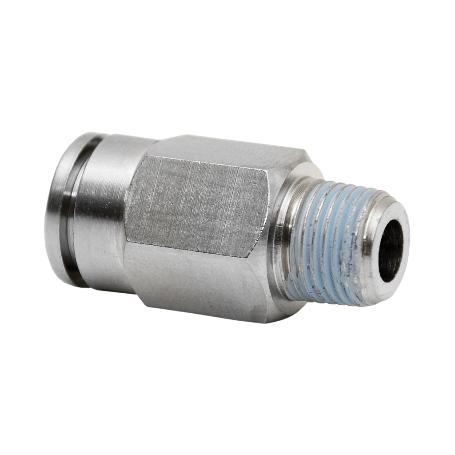 CONEXION RECTA TUBO 4MM. MACHO 1/8   CAJA 5 UNID.