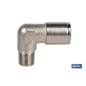 CONEXION CODO  TUBO 4MM. ROSCA 1/4