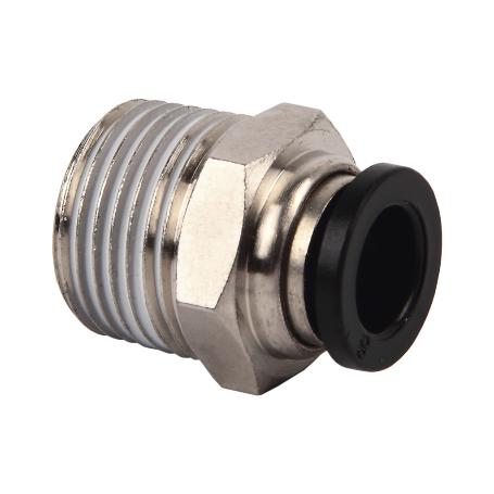 RACOR ROSCADO RECTO T-12, R-3/8   CAJA 10 UNID.