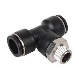 RACOR ROSCADO PLASTICO T , T-12, R-1/4   CAJA 5 UNID.