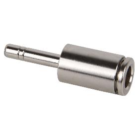 UNIÓN RECTA TUBO-ESPIGA LISA REDUCIDA LATÓN NIQ. M-8-4