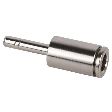 UNIÓN RECTA TUBO-ESPIGA LISA REDUCIDA LATÓN NIQ. M-8-4