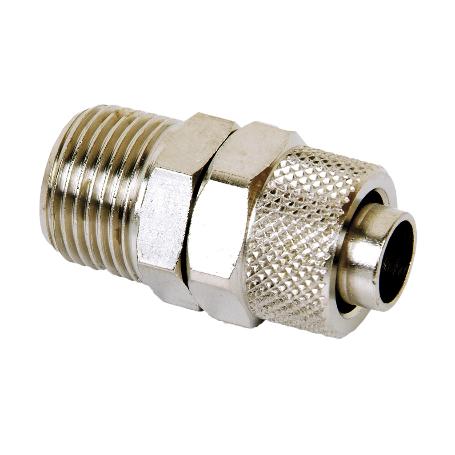 RECTO MACHO CONICO T6/4 - R3/8   CAJA 5 UNID.