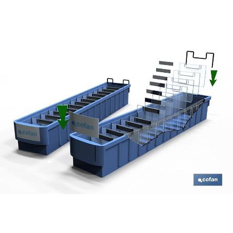 SEPARADOR TRANSVERSAL PLASTICO P/GAVETA