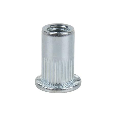 TUERCAS REMACHABLES RANURADAS ANCHAS ACERO M3   CAJA 1000 UNID.