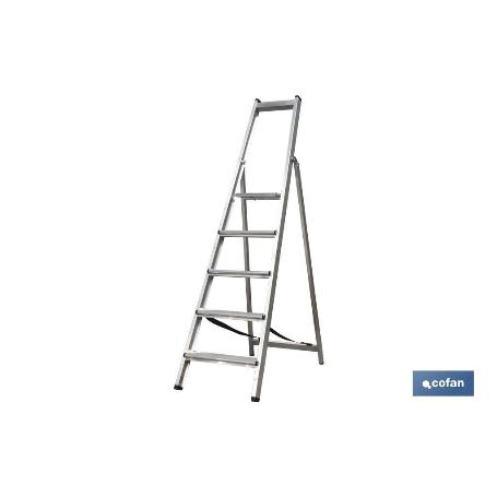 ESCALERA ALUMINIO SOLDADA 7 PELDAÑOS - REFORZADA