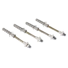 SET 4 PCS PARA SANITARIO WC 6 X 80 ACERO