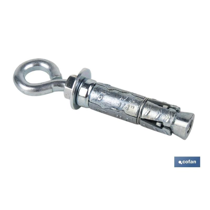 Anclaje Argolla Forjada Zamak M10 Index - Ideal Para Toldos, Farolas Y Mobiliario Urbano