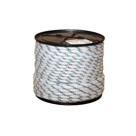 CARRETE CUERDA TRENZADA POLI 8MM 200 MTS BCO