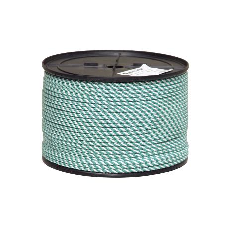 CUERDA HELICOIDAL 16MM 25 M. BCO/VERDE